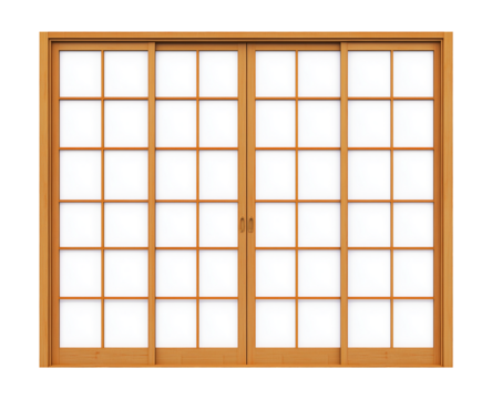 Shoji japanese door Isolated on Transparent Background PNG
