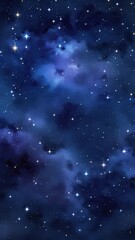 Obraz premium Dynamic Blue Ocean Waves Abstract Digital Painting