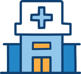 Fototapeta premium Medical editable stroke outline Icons set. Hospital, patient, medicine, pharmacy, nurse, prescription