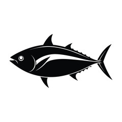 Tuna silhouette vector illustration