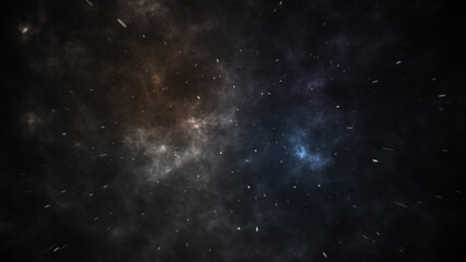 Naklejka premium Nebulous Clouds Cinematic Trailer Title Background