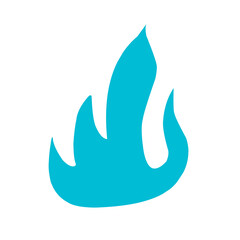 Abstract doodle element in blue color