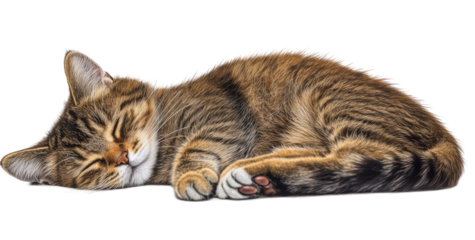 Tabby Cat Napping