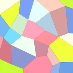 retro soft colorful abstract background. playful cube design pattern , paper cut