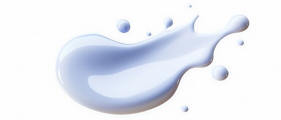 Light Blue Liquid Splash Isolated