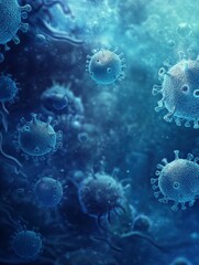 Visualizing Coronavirus Microscopic View of Virus Cells for Medical or Educational Use