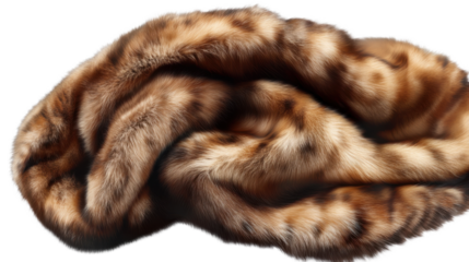 brown fur coat