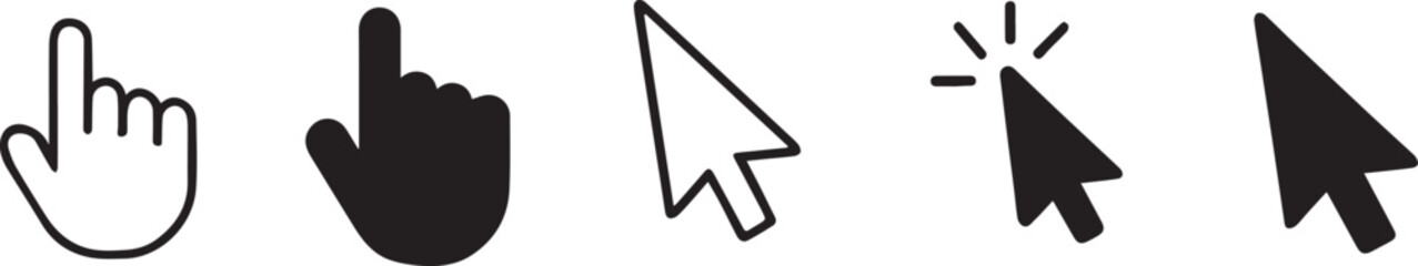 Mouse Cursor Icons Set