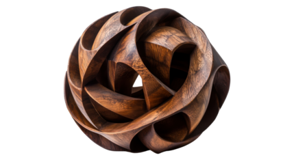 a wooden carved wooden cross