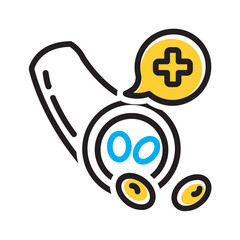 Vector multi color icon for Arterial wellness