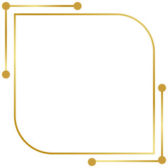 golden frame border elegance glow