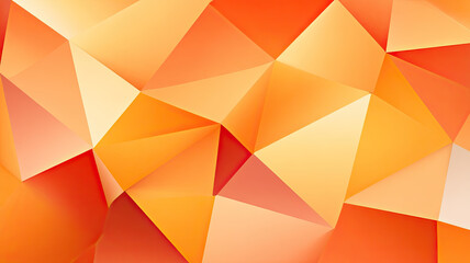 Abstract orange toned polygon layers in clean geometric design