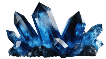 A transparent blue crystal cube, like shiny ice or a precious gem, an isolated abstract object