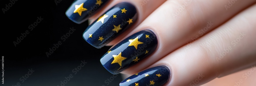 Aufkleber digital experience nail art immersive ux design trend with star rating aesthetics - interactive feed