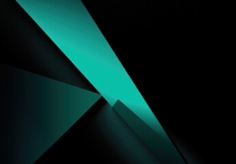 Dynamic Geometric Shapes Intersecting in a Dark Background with a Mysterious Glow