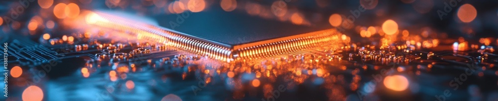 Poster Illuminating National ASL Day Quantum Computing Chip Breakthrough - Innovative Tech Visualization Celebrating Digital Communication Accessibility