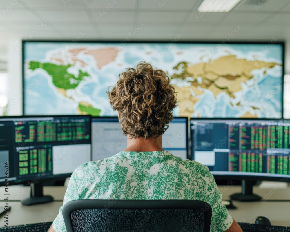Aufkleber global market intelligence diverse collaborative analytics in modern workspace - next-gen investment