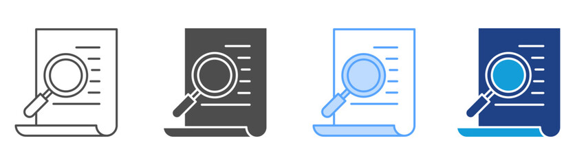 Plagiarism Icon Set Multiple Style Collection