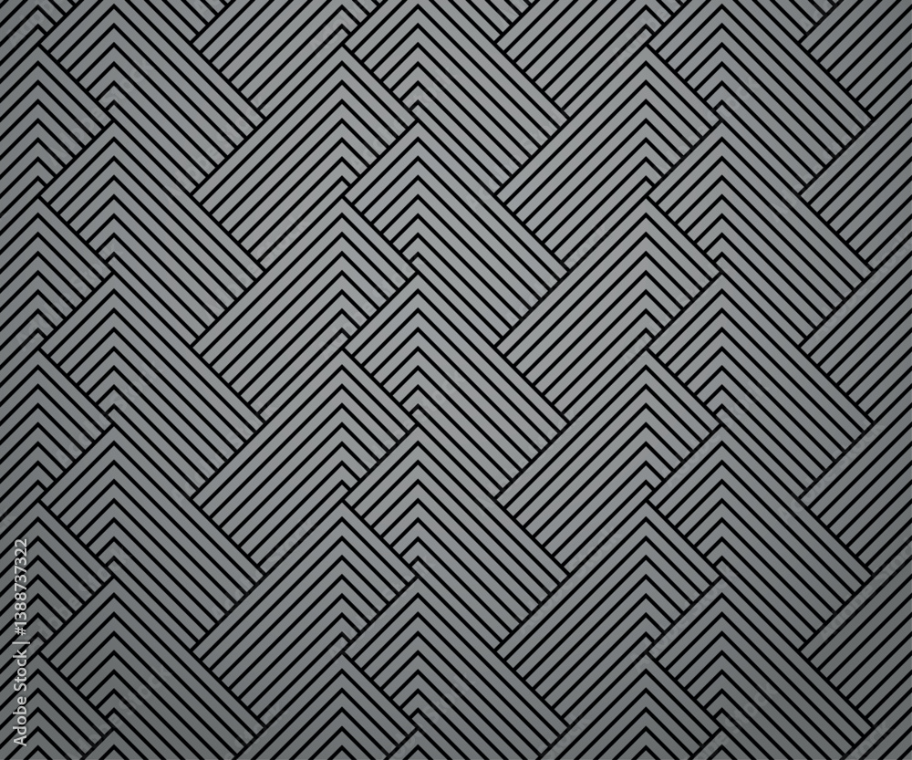 Poster abstract geometric pattern with stripes, lines. seamless vector background. gray and black ornament.