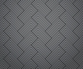 Abstract geometric pattern with stripes, lines. Seamless vector background. Gray and black ornament. Simple lattice graphic design