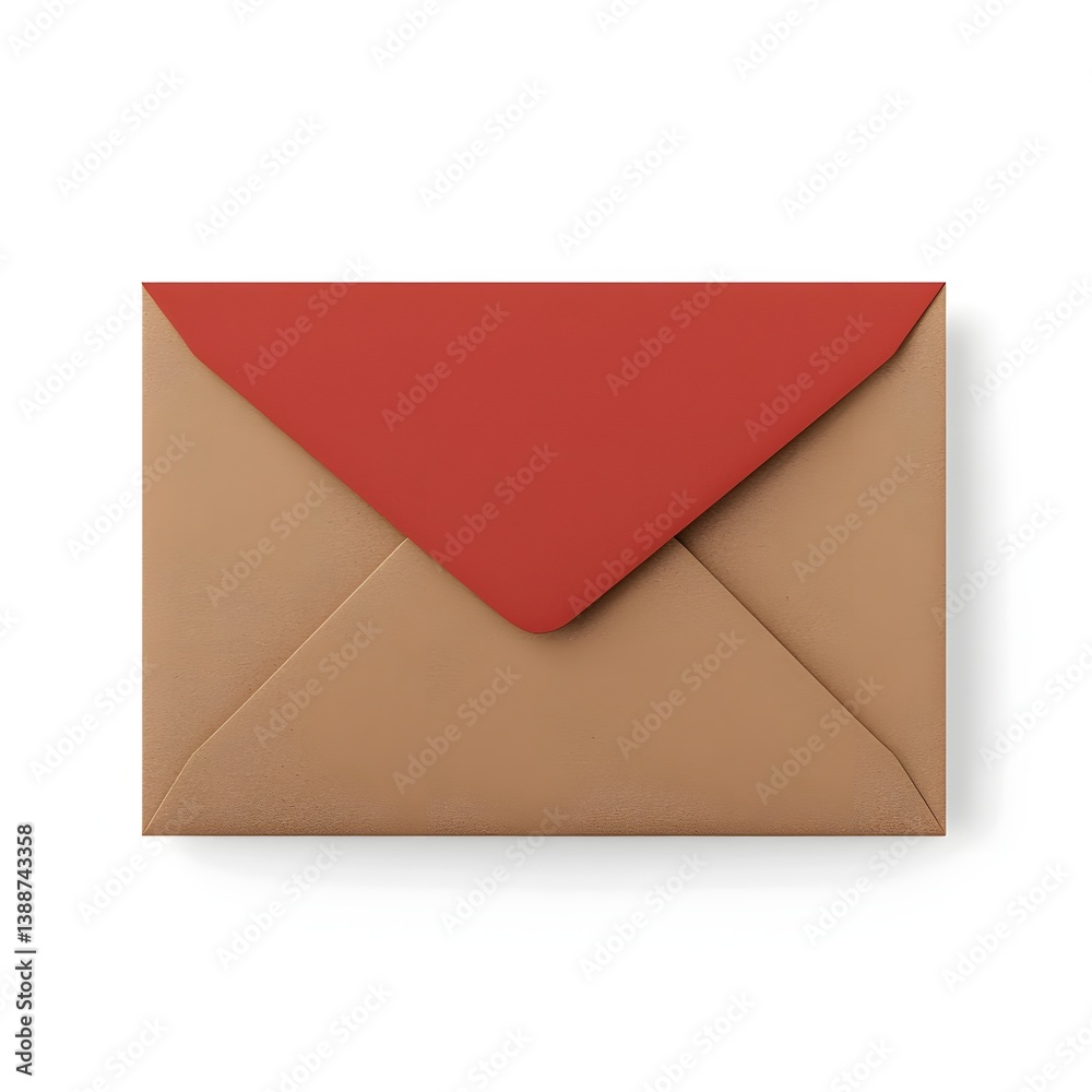 Poster minimalist envelope design for branding and packaging presentations