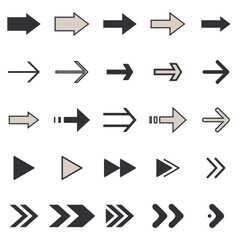 イラスト素材：いろいろ矢印イラストセット	
