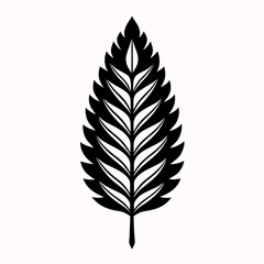 Fototapeta premium vector leaf silhouette