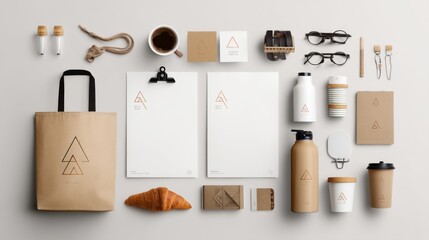 Generic Branding Minimalist View Logo Appetizing Fresh