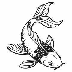 black and white fish