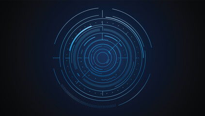 UI HUD screen tech system innovation concept background template. vector illustration