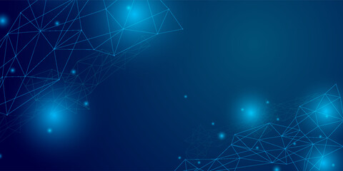 Fototapeta premium Abstract polygonal space low poly dark background with connecting dots and lines. Connection structure. 3d rendering. futuristic concept eps10