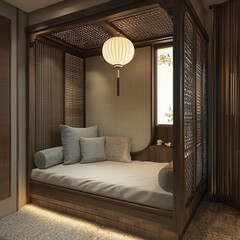 Modern bed design mini bedroom