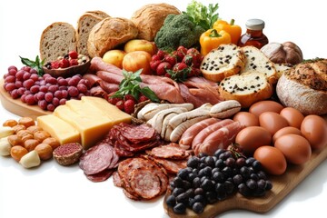 composition with high protein food.