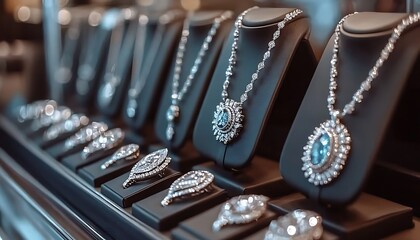Jewelry Display in Upscale Shop