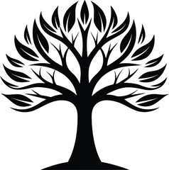 Obraz premium tree silhouette vector design