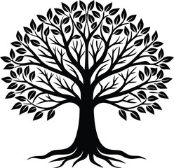 Obraz premium tree silhouette vector design