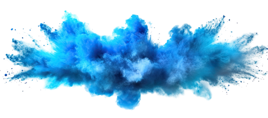 Abstract Blue Cloud Explosion