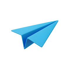 paper plane isolated on white