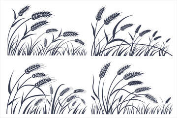 wheat field vector