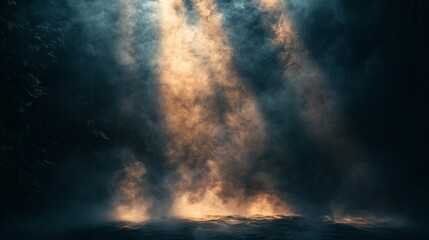 Dramatic Spotlight on Smoky Stage