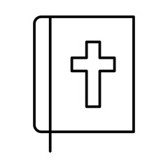 Fototapeta premium bible line icon