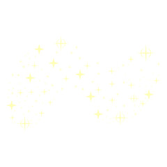 Golden Sparkling Stars Illustration