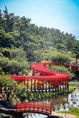 Takayama Inari Shrine in Ushigatacho, Tsugaru, Aomori, Japan