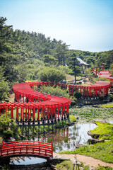 Takayama Inari Shrine in Ushigatacho, Tsugaru, Aomori, Japan