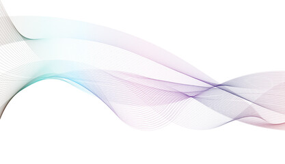 Abstract gradient colorful particles waves. vector illustration design on white background.