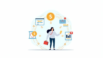 Flat Programmable Digital Currency Visuals: Innovative Financial Ecosystems with Smart Contracts & Secure Blockchain for Dynamic Automated Exchanges in Modern Frameworks