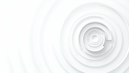 Flat Contemporary Wallpaper Design: Abstract Circular Patterns & Gradient Overlays for Space Habitat Simulation - Perfect for Corporate Text Integration