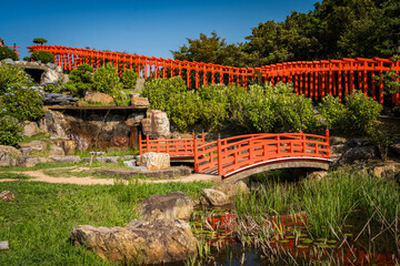 Takayama Inari Shrine in Ushigatacho, Tsugaru, Aomori, Japan