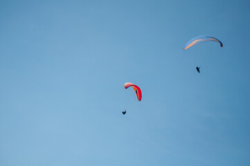 paragliding flight