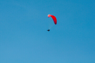 paragliding flight